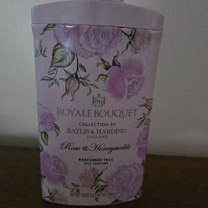 New Baylis & Harding Royale Bouquet Rose Honeysuckle Perfumed Talcum Powder 7 Oz